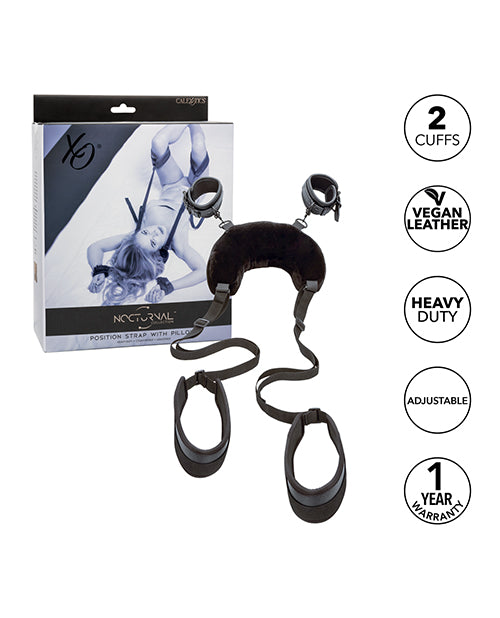 CalExotics Nocturnal Collection Position Strap with Pillow - Black Kink &amp; BDSM