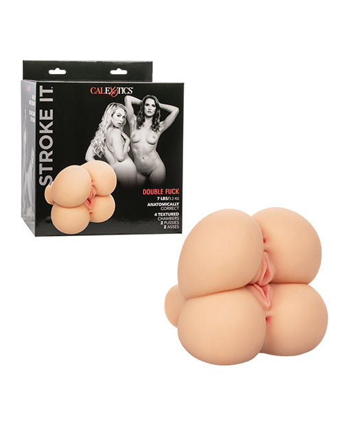 CalExotics Stroke It Double Fuck - Ivory Penis Toys