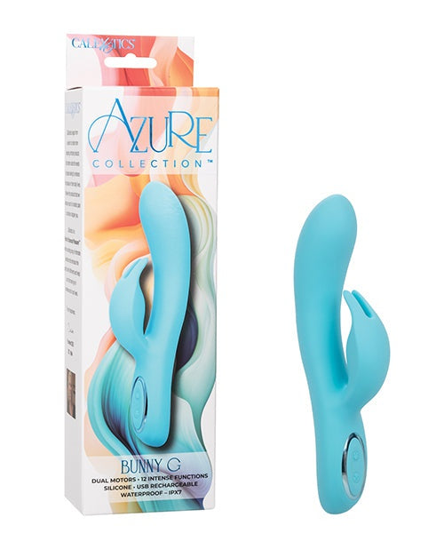 CalExotics Azure Collection Bunny G Rabbit Vibrator - Blue Vibrators