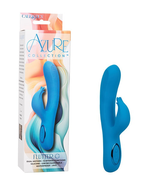 CalExotics Azure Collection Flutter G Vibrator - Blue Vibrators