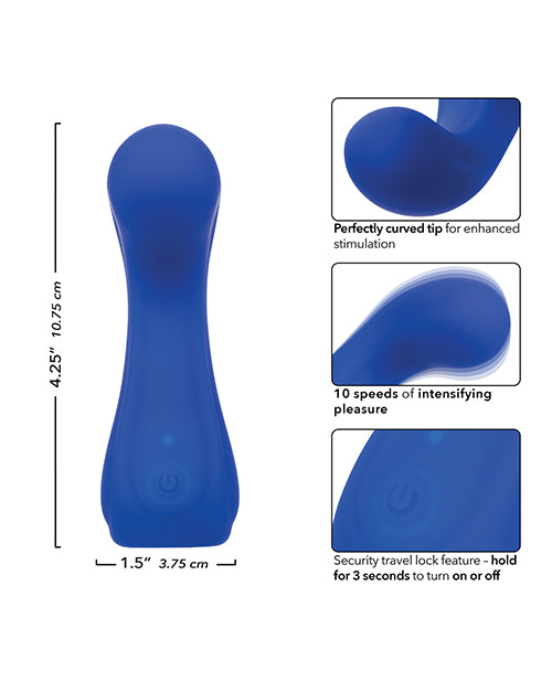 CalExotics Cascade Curve Stimulator - Blue Vibrators