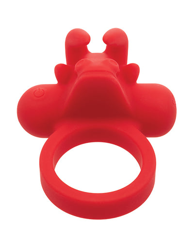 CalExotics Couple's Enhancer Silicone Rechargeable The Matador Enhancer with Triple Stimulation - Red Vibrators