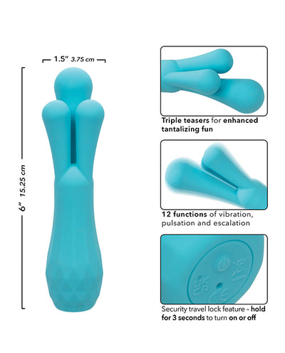 CalExotics Gia Triple Teaser - Aqua Vibrators