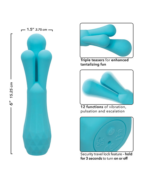 CalExotics Gia Triple Teaser - Aqua Vibrators