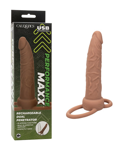 CalExotics Performance Maxx Rechargeable Dual Penetrator - Brown Vibrators