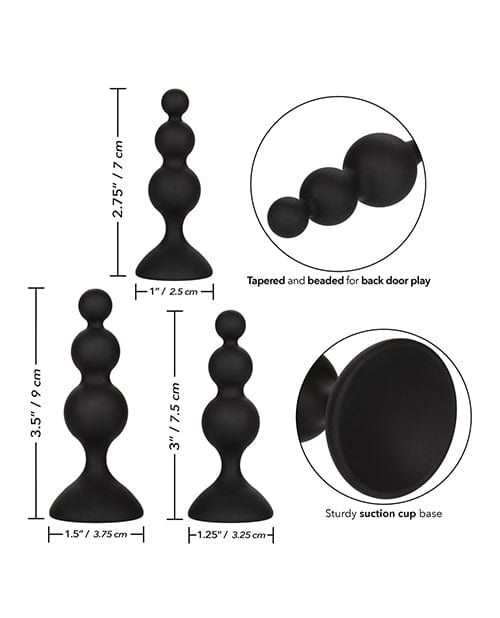California Exotic Novelties Silicone Beaded Anal Kit Anal Toys