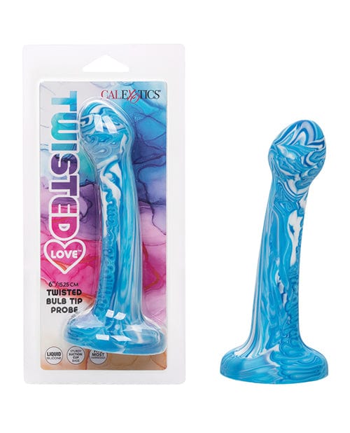 California Exotic Novelties Twisted Love Twisted Bulb Tip Probe Blue Anal Toys