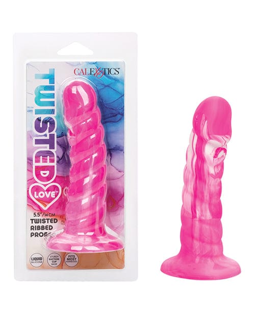 California Exotic Novelties Twisted Love Twisted Ribbed Probe Pink Anal Toys