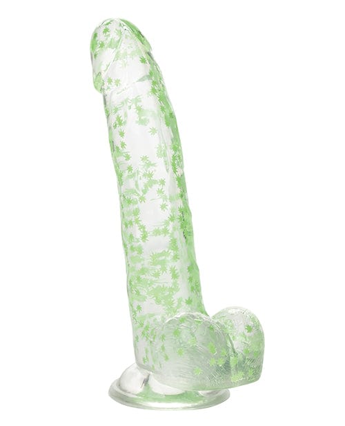 California Exotic Novelties Naughty Bits I Leaf Dick Glow In The Dark Weed Leaf Dildo Dildos
