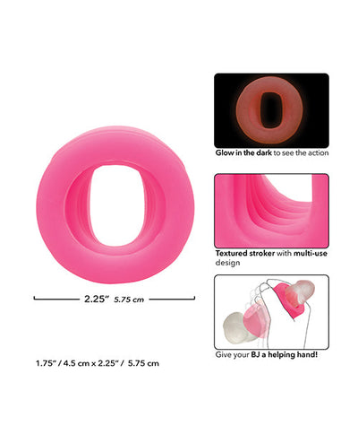 California Exotic Novelties Slop Top Glow in the Dark Filthy Luv Stroker - Pink Dildos