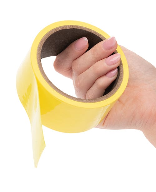 California Exotic Novelties Boundless Bondage Tape - Yellow Kink &amp; BDSM