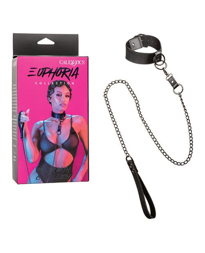 California Exotic Novelties Euphoria Collection Collar W/chain Leash Kink & BDSM