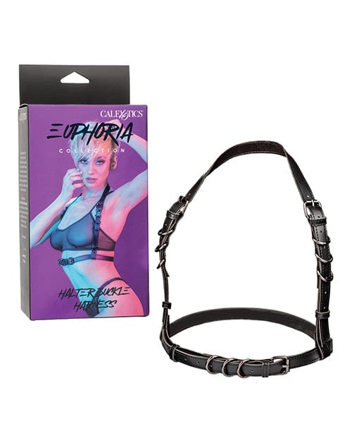 California Exotic Novelties Euphoria Collection Halter Buckle Harness Kink &amp; BDSM