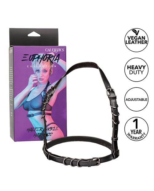 California Exotic Novelties Euphoria Collection Halter Buckle Harness Kink &amp; BDSM