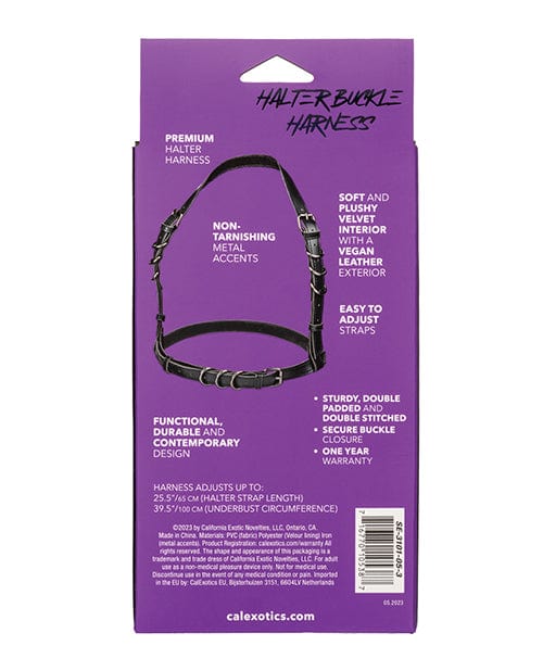 California Exotic Novelties Euphoria Collection Halter Buckle Harness Kink &amp; BDSM