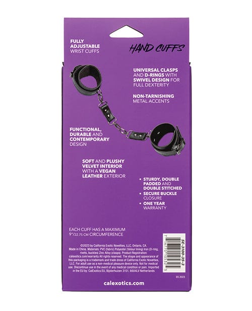 California Exotic Novelties Euphoria Collection Hand Cuffs Kink &amp; BDSM