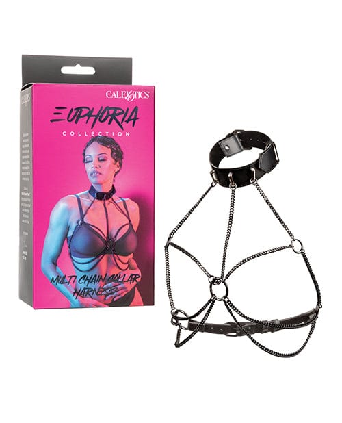California Exotic Novelties Euphoria Collection Multi Chain Collar Harness Kink &amp; BDSM