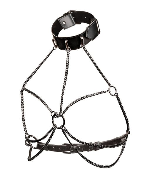 California Exotic Novelties Euphoria Collection Multi Chain Collar Harness Kink & BDSM