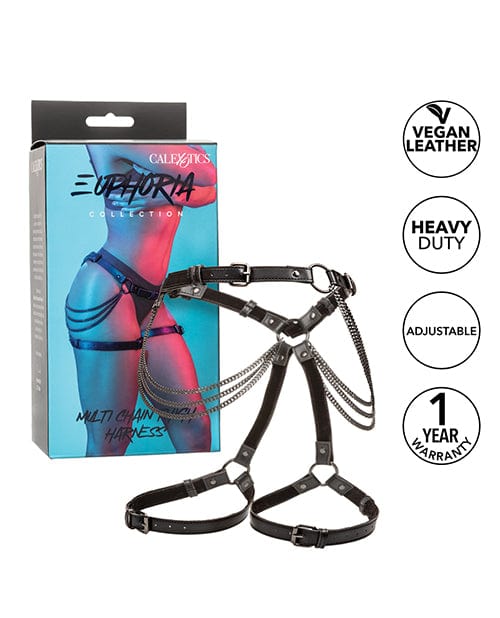 California Exotic Novelties Euphoria Collection Multi Chain Thigh Harness Kink &amp; BDSM