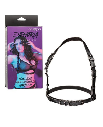 California Exotic Novelties Euphoria Collection Plus Size Halter Buckle Harness Kink & BDSM