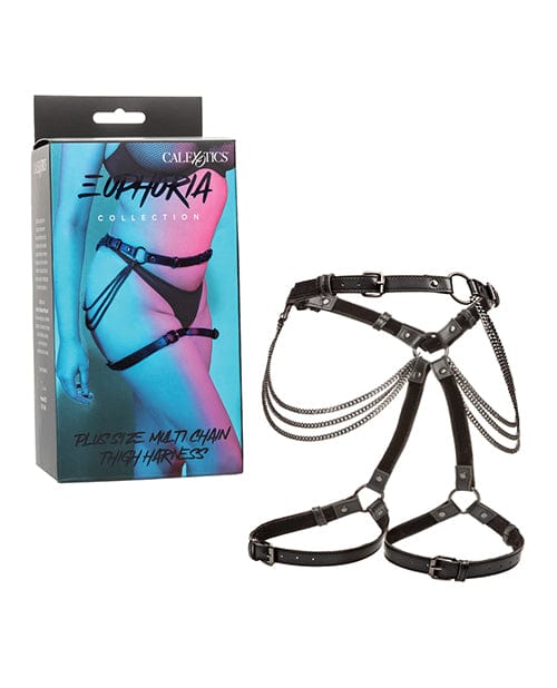 California Exotic Novelties Euphoria Collection Plus Size Multi Chain Thigh Harness Kink &amp; BDSM