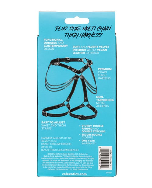 California Exotic Novelties Euphoria Collection Plus Size Multi Chain Thigh Harness Kink &amp; BDSM