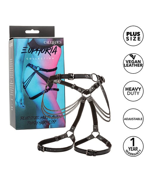 California Exotic Novelties Euphoria Collection Plus Size Multi Chain Thigh Harness Kink &amp; BDSM