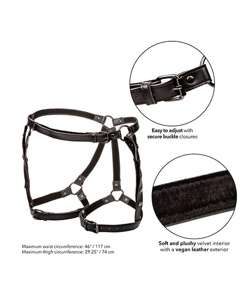 California Exotic Novelties Euphoria Collection Plus Size Riding Thigh Harness Kink &amp; BDSM