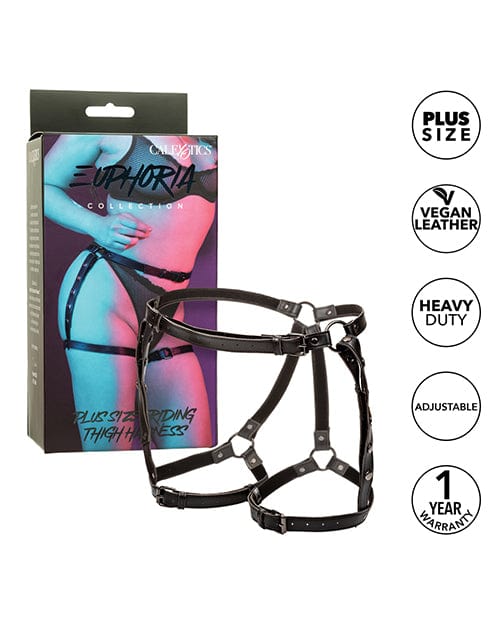California Exotic Novelties Euphoria Collection Plus Size Riding Thigh Harness Kink &amp; BDSM