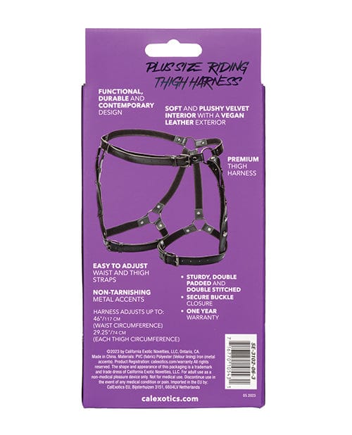 California Exotic Novelties Euphoria Collection Plus Size Riding Thigh Harness Kink &amp; BDSM