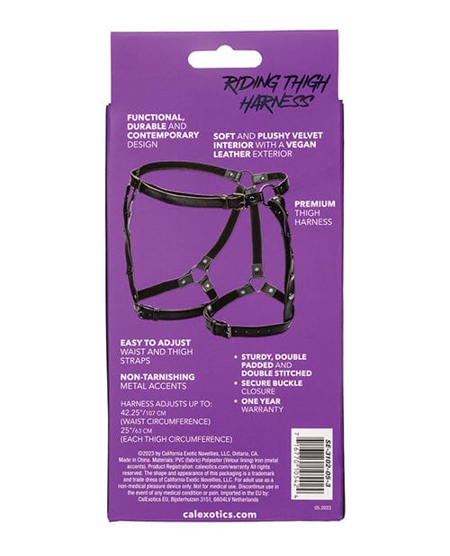 California Exotic Novelties Euphoria Collection Riding Thigh Harness Kink &amp; BDSM