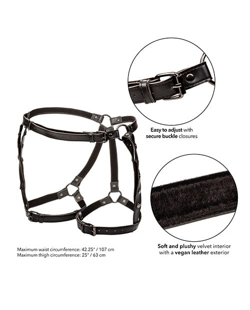 California Exotic Novelties Euphoria Collection Riding Thigh Harness Kink &amp; BDSM