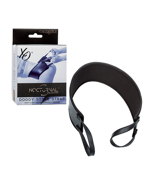 California Exotic Novelties Nocturnal Collection Doggy Style Strap - Black Kink &amp; BDSM