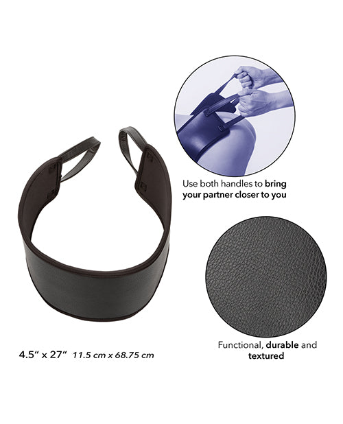 California Exotic Novelties Nocturnal Collection Doggy Style Strap - Black Kink &amp; BDSM