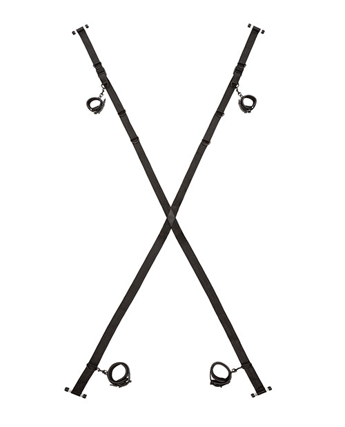California Exotic Novelties Nocturnal Collection Over the Door Cross - Black Kink &amp; BDSM