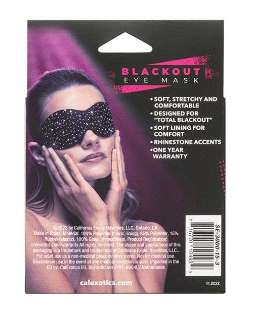 California Exotic Novelties Radiance Blackout Eye Mask Kink & BDSM