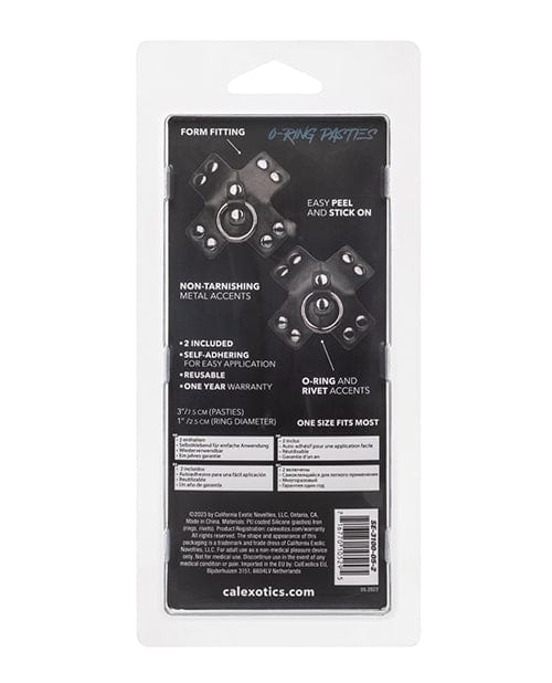 California Exotic Novelties Euphoria Collection O-ring Pasties - Black O/s Lingerie &amp; Costumes