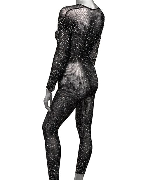 California Exotic Novelties Radiance Crotchless Full Body Suit Black O/s Lingerie &amp; Costumes