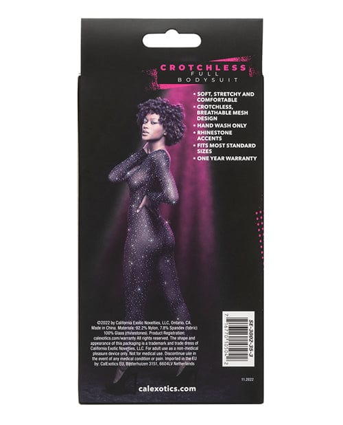 California Exotic Novelties Radiance Crotchless Full Body Suit Black O/s Lingerie &amp; Costumes