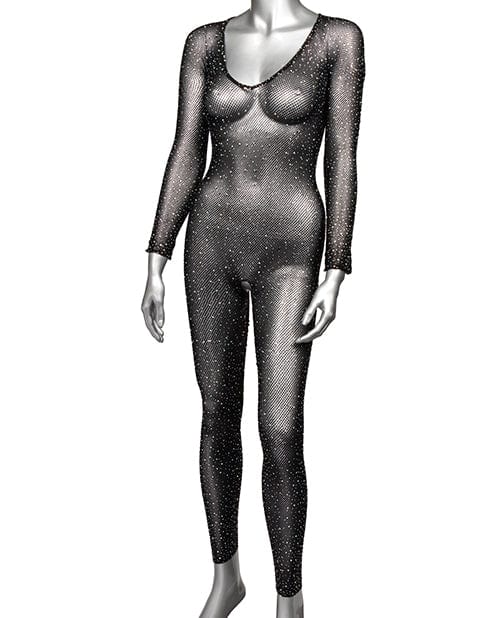 California Exotic Novelties Radiance Crotchless Full Body Suit Black Qn Lingerie &amp; Costumes