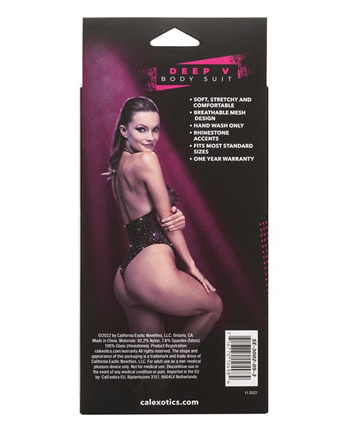 Radiance Deep V Body Suit Black O/s