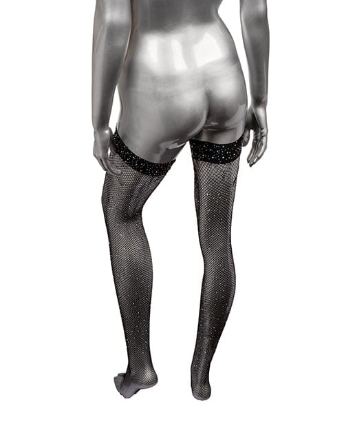 California Exotic Novelties Radiance Thigh High Stockings - Black Lingerie & Costumes