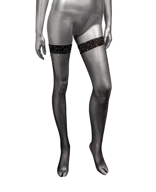 California Exotic Novelties Radiance Thigh High Stockings - Black Lingerie & Costumes