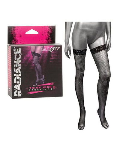 California Exotic Novelties Radiance Thigh High Stockings - Black One Size Lingerie & Costumes