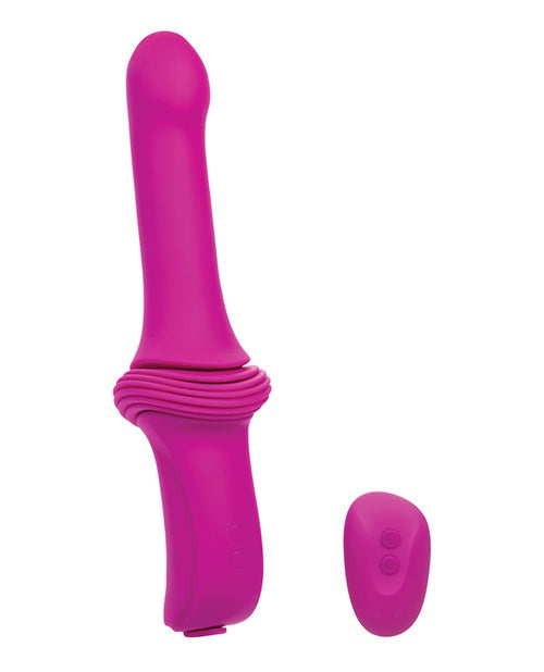 California Exotic Novelties Overdrive Smooth Thruster Remote Control Sex Machine - Fuchsia/Black More