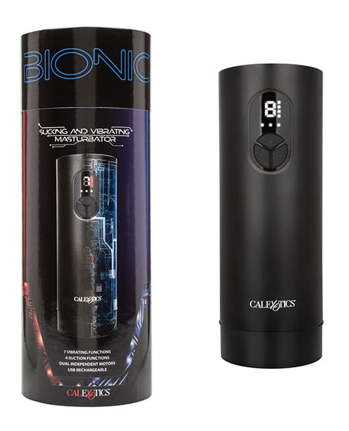 California Exotic Novelties Bionic Sucking &amp; Vibrating Masturbator Penis Toys