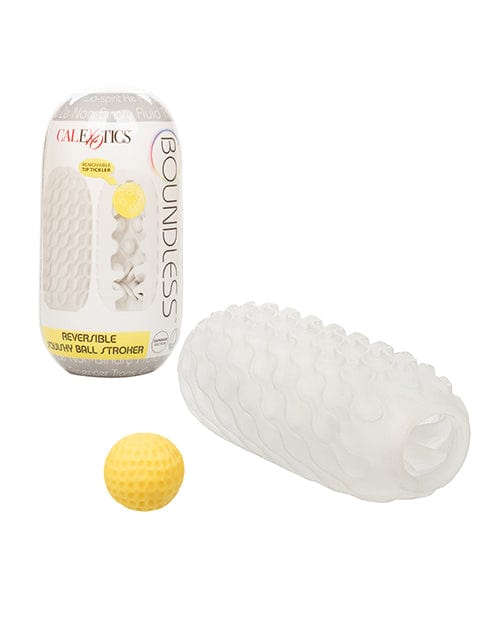 California Exotic Novelties Boundless Reversible Squishy Ball Stroker Yellow Penis Toys