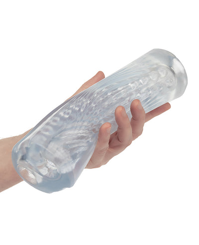 California Exotic Novelties Cyclone Dual Ribbed Stroker XL - Clear Penis Toys