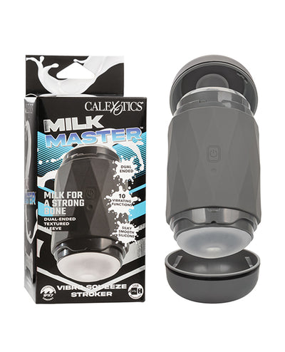 California Exotic Novelties Milk Master Vibro Squeeze Stroker - Black Penis Toys