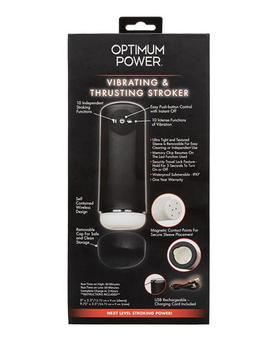 California Exotic Novelties Optimum Power Vibrating & Thruster Stroker Penis Toys